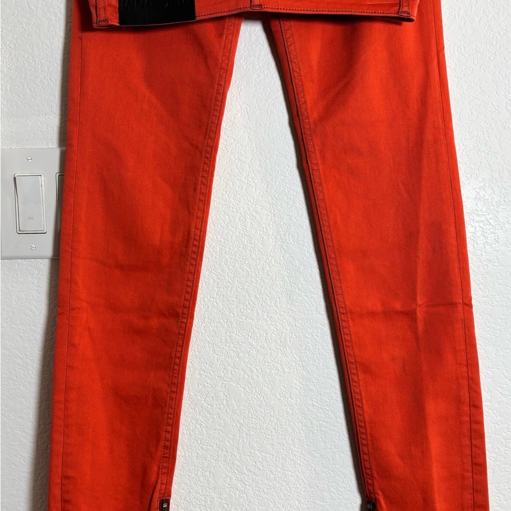 BLK DNM Women's Skinny Jeans - Bold Orange